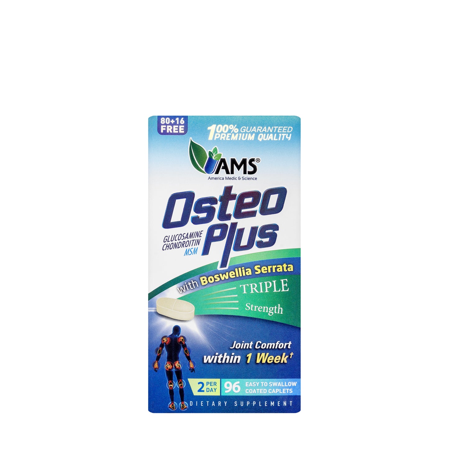 AMS Osteo Plus 96 Capsules