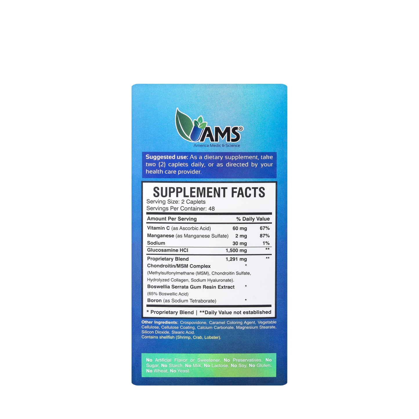 AMS Osteo Plus 96 Capsules