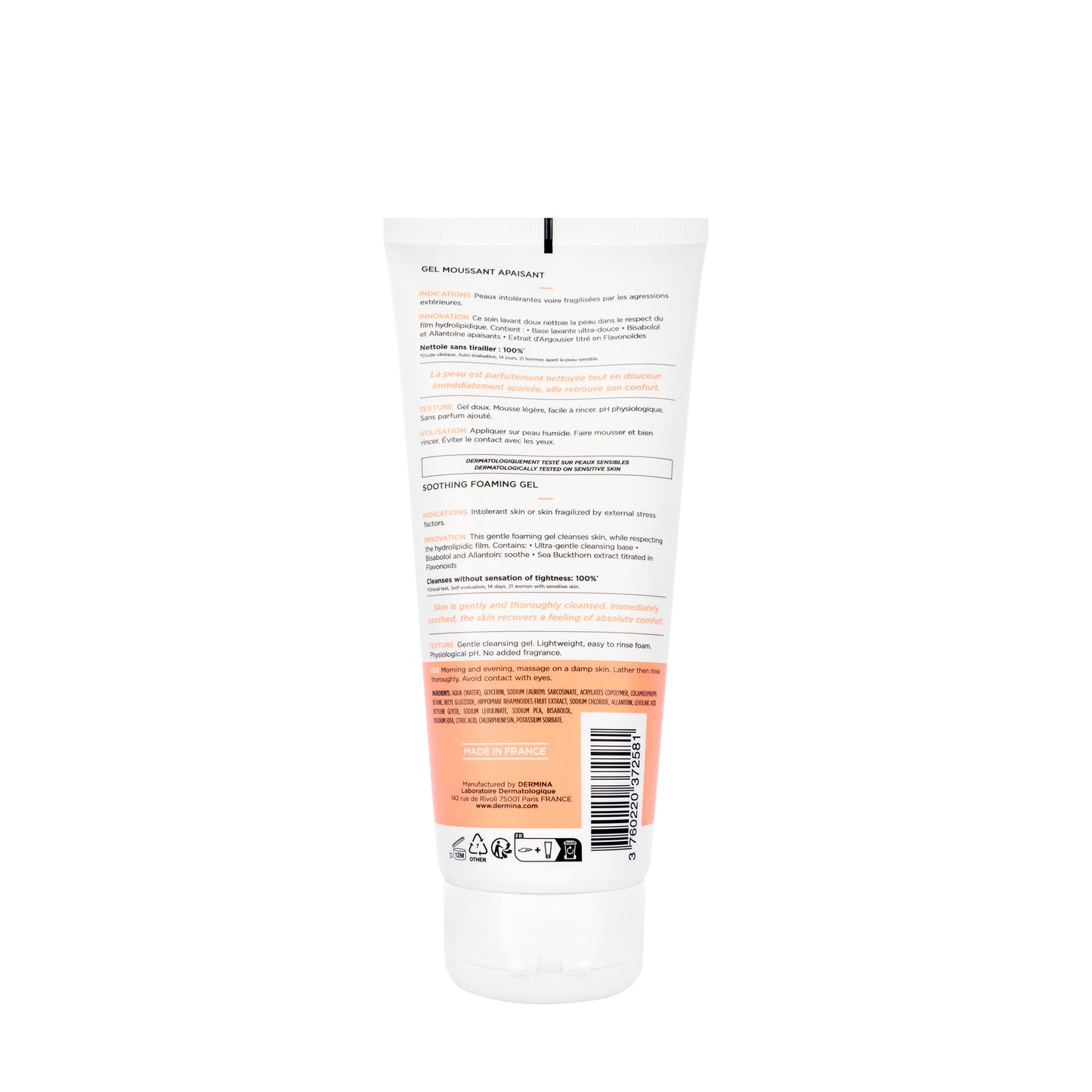 Dermina Senselina Soothing Foaming Gel 200 Ml