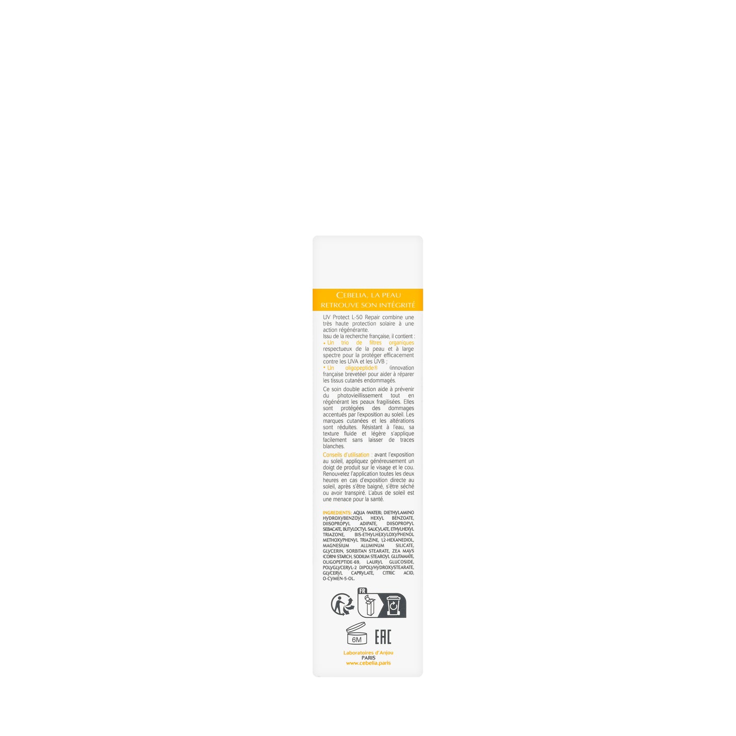 Cebelia SPF50+ UV Protect L-Repair Cream 40 ml