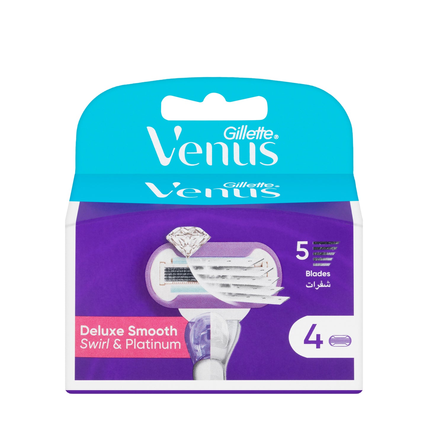 Gillette Venus Deluxe Smooth Swirl Refill 4 Blade