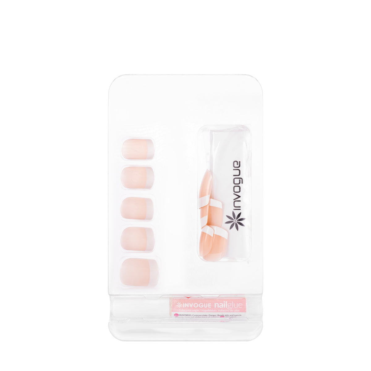 Invogue French Bare Square Nails 24 Pieces