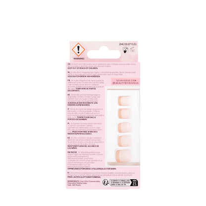 Invogue French Bare Square Nails 24 Pieces