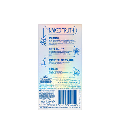 Durex Invisible Extra Lubricated 12 Pieces