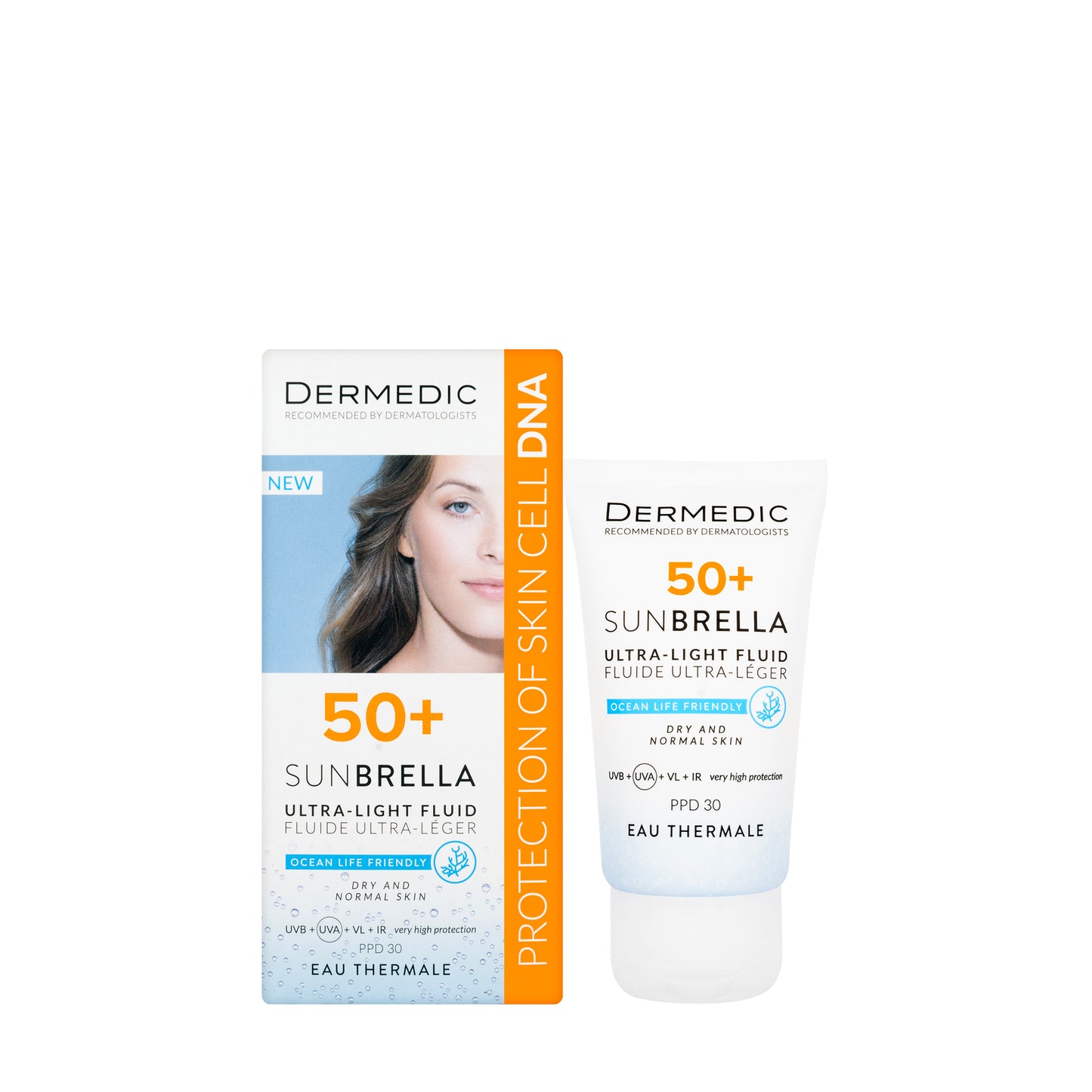 Dermedic SPF 50+ Sunbrella Ultra Light Fluid for Dry Skin 40 Ml