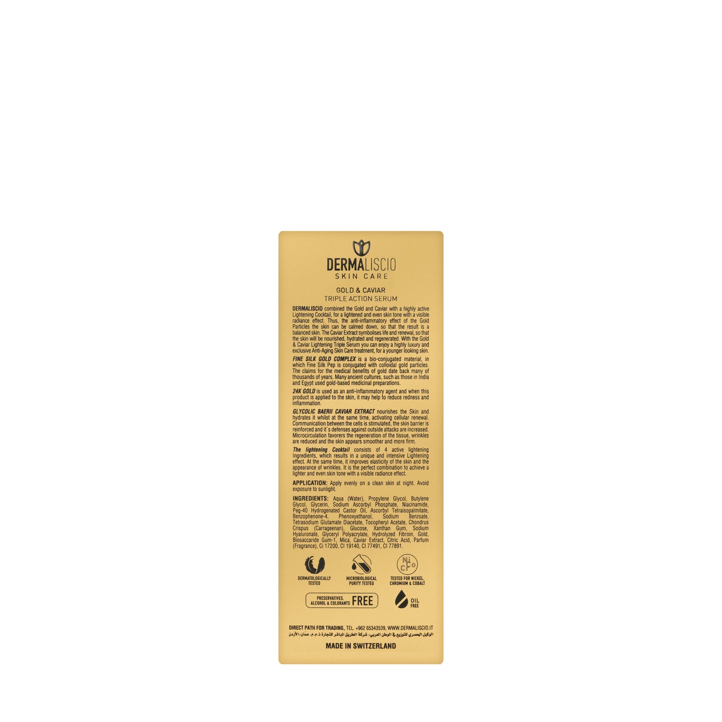 Dermaliscio Gold and Caviar Triple Action Serum 30 ml