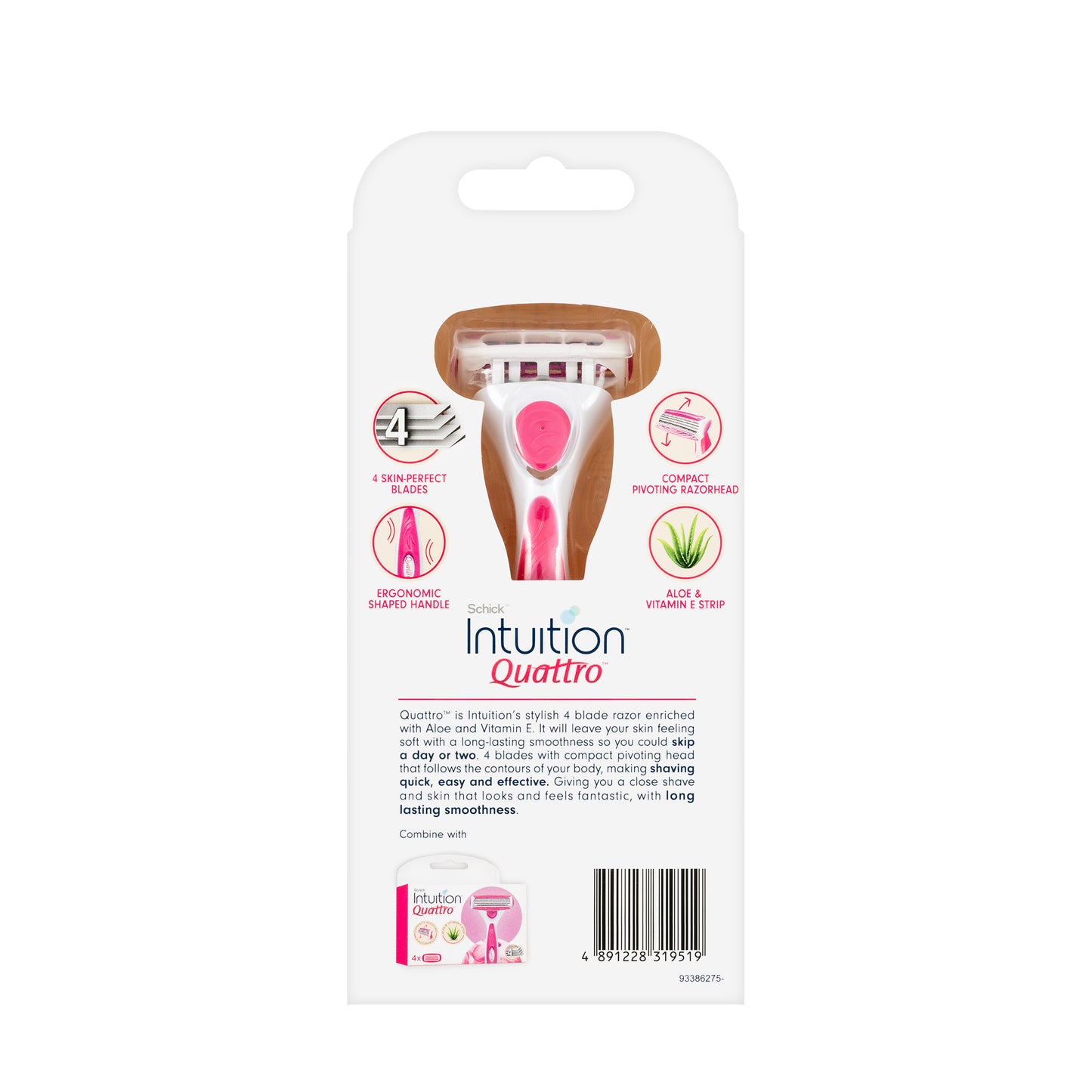 Schick Intuition Quattro 2+1 Razors[ Women]