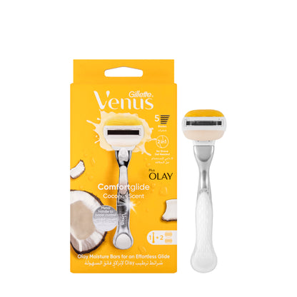 Gillette Venus ComfortGlide plus Olay Coconut Women's Razor Blades Kit Refills