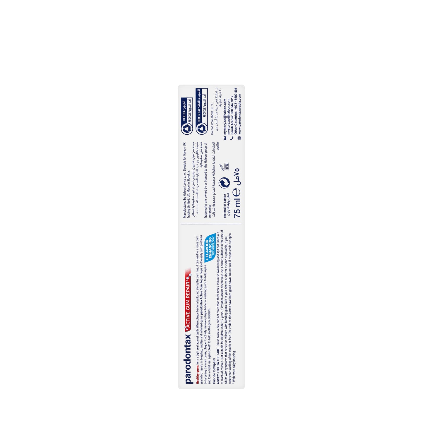 Parodontax Active Gum Repair Fresh Mint Toothpaste 75 Ml