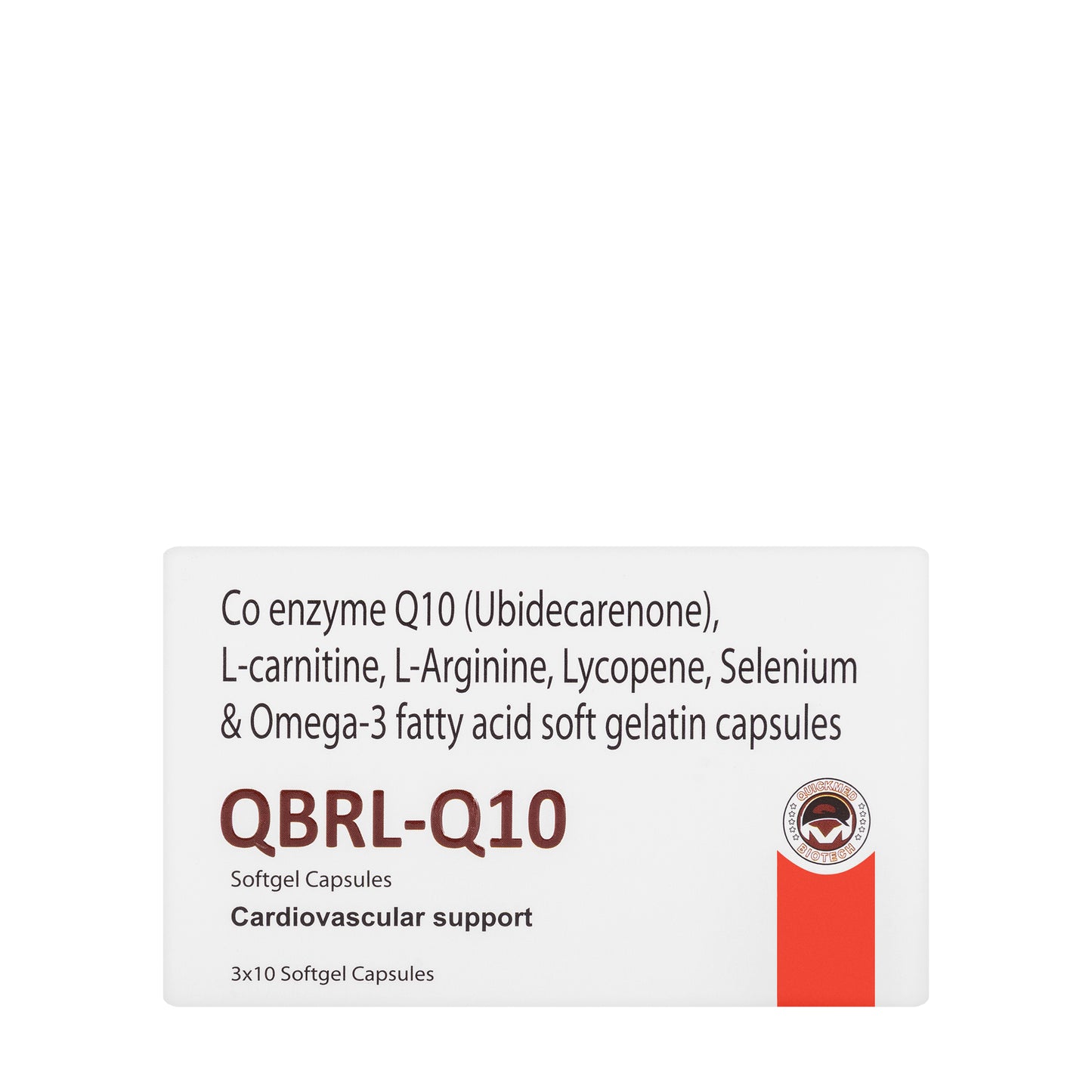 QBRL CO Enzyme Q10 30 Capsule