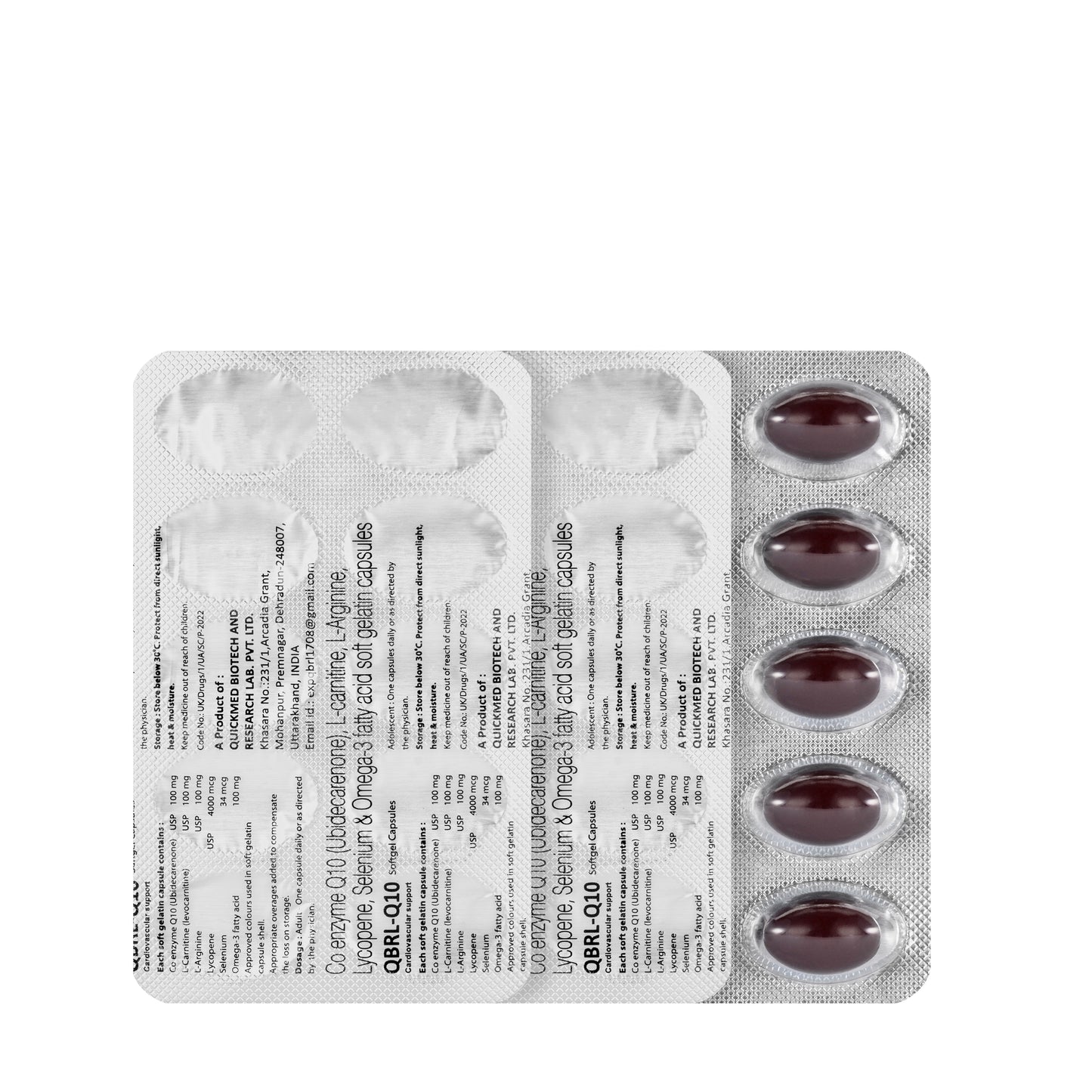 QBRL CO Enzyme Q10 30 Capsule