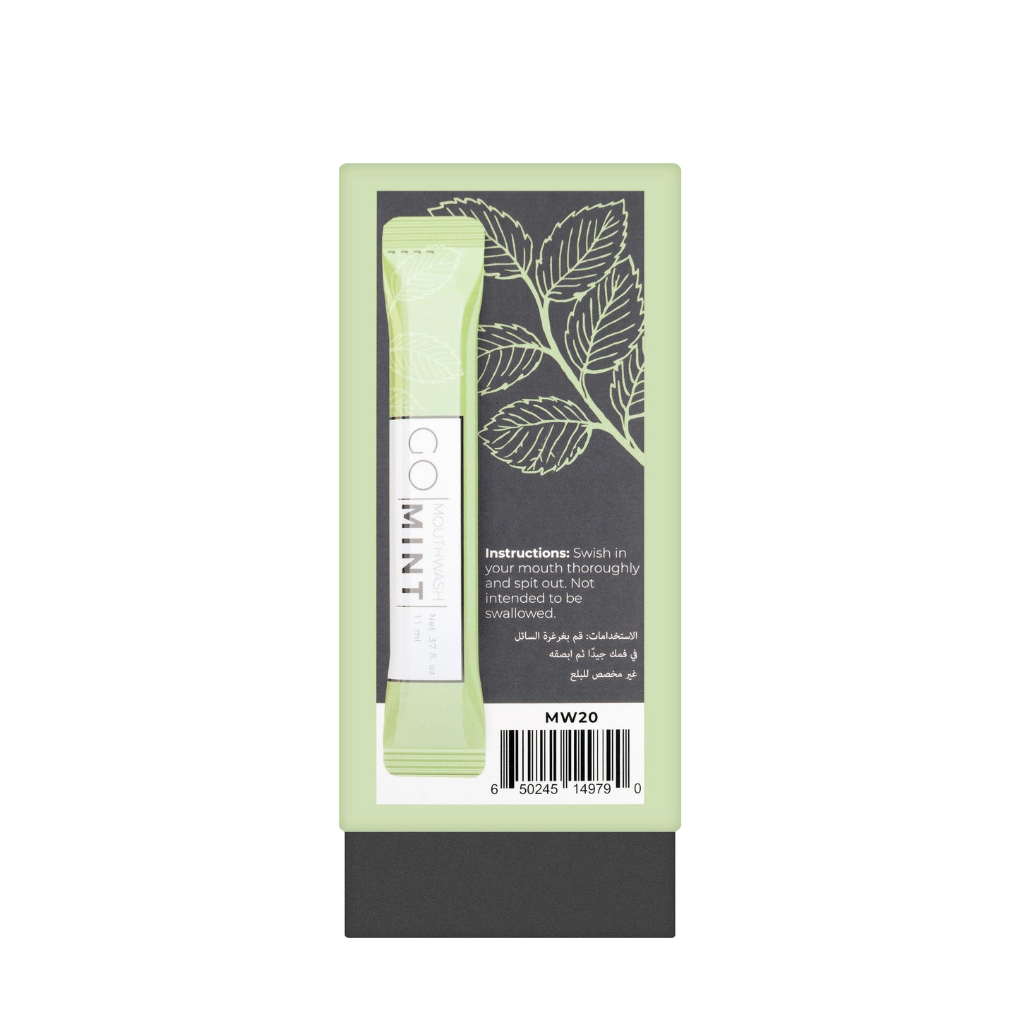 Go Mouthwash Mint Packets 20 x 11 ml