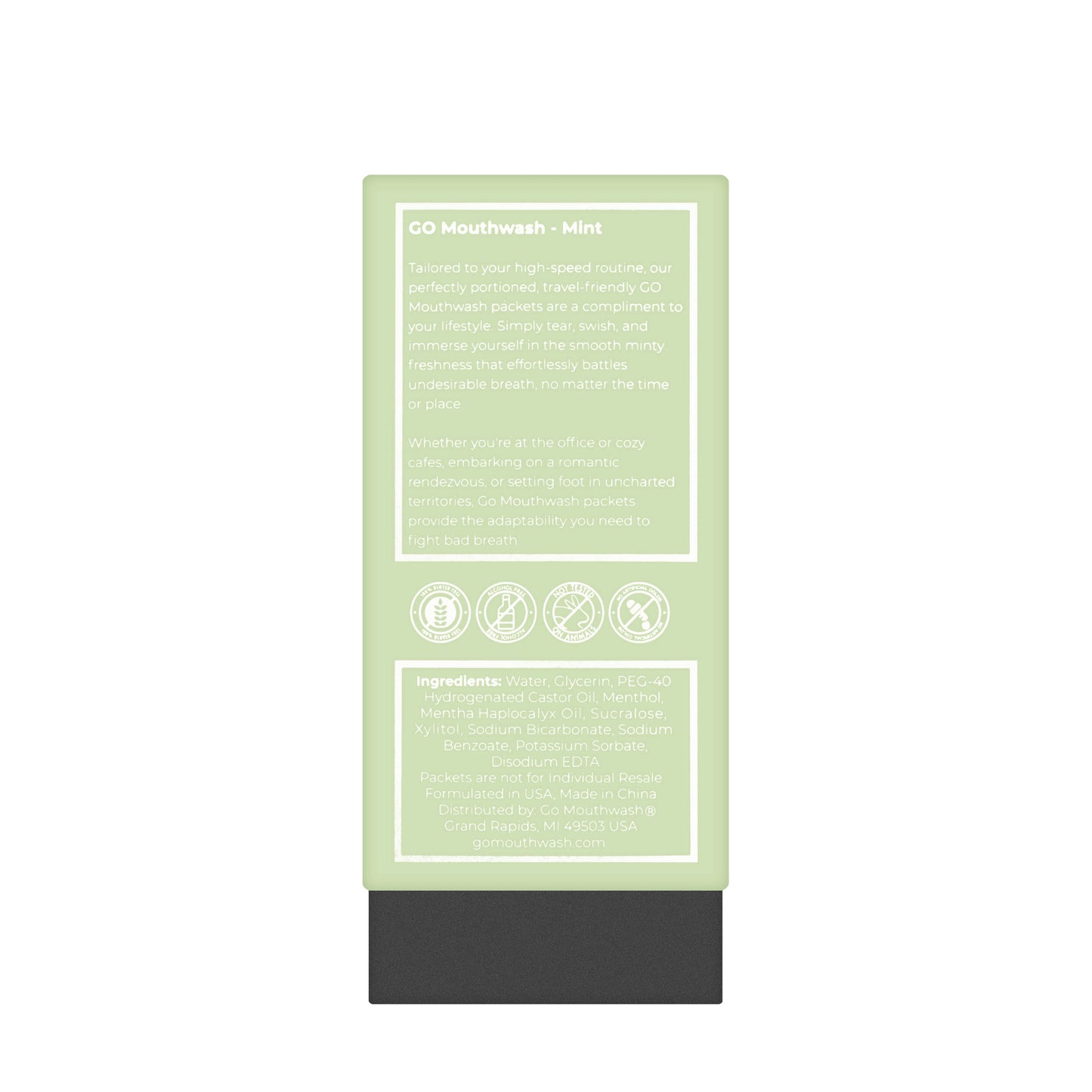 Go Mouthwash Mint Packets 20 x 11 ml