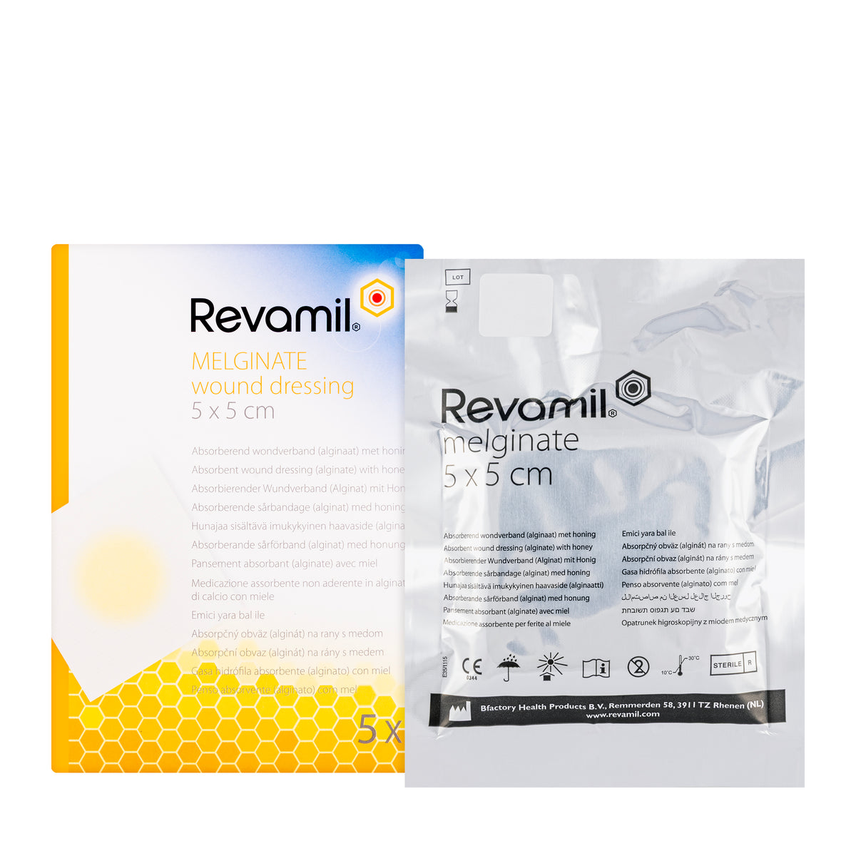 Revamil Wound Dressing 5 x 5 cm 5 Pieces