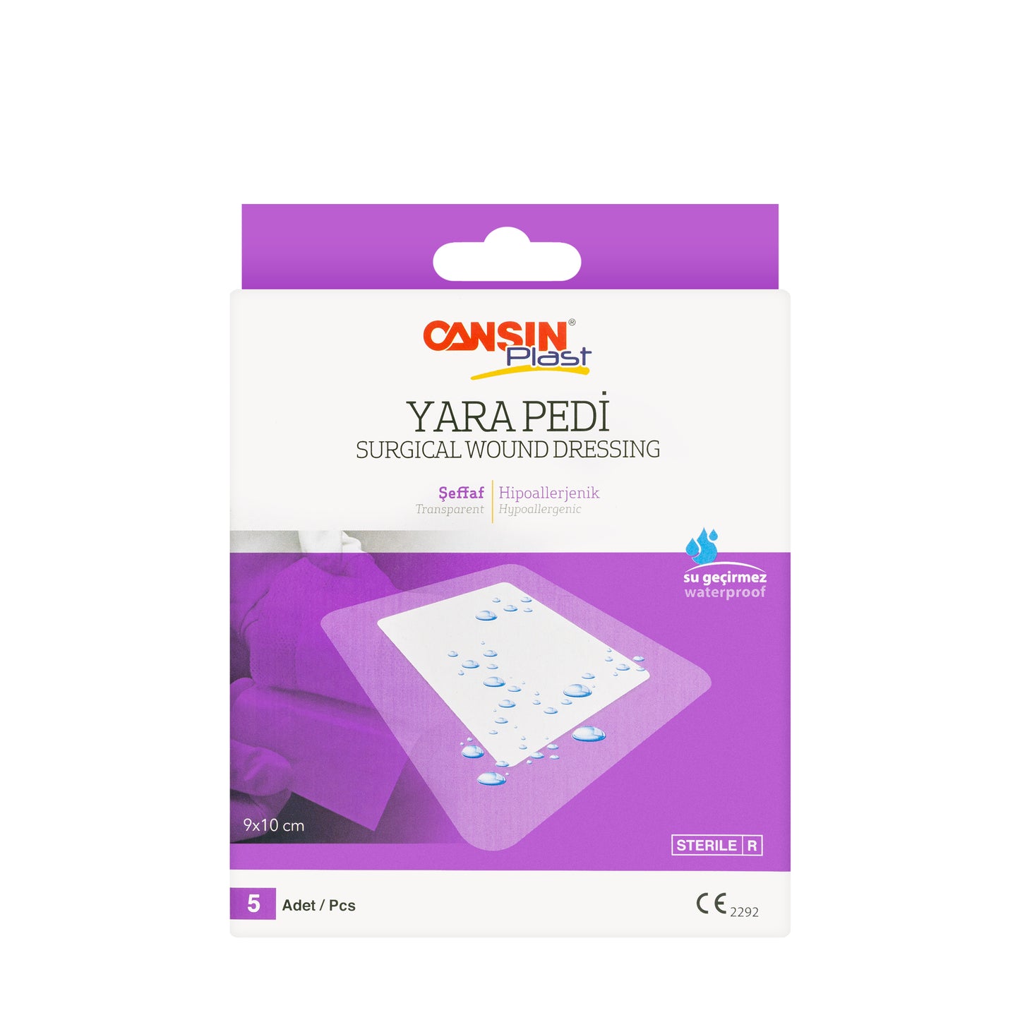 Cansinplast Wound Dressing 9x10 cm 5 Pieces
