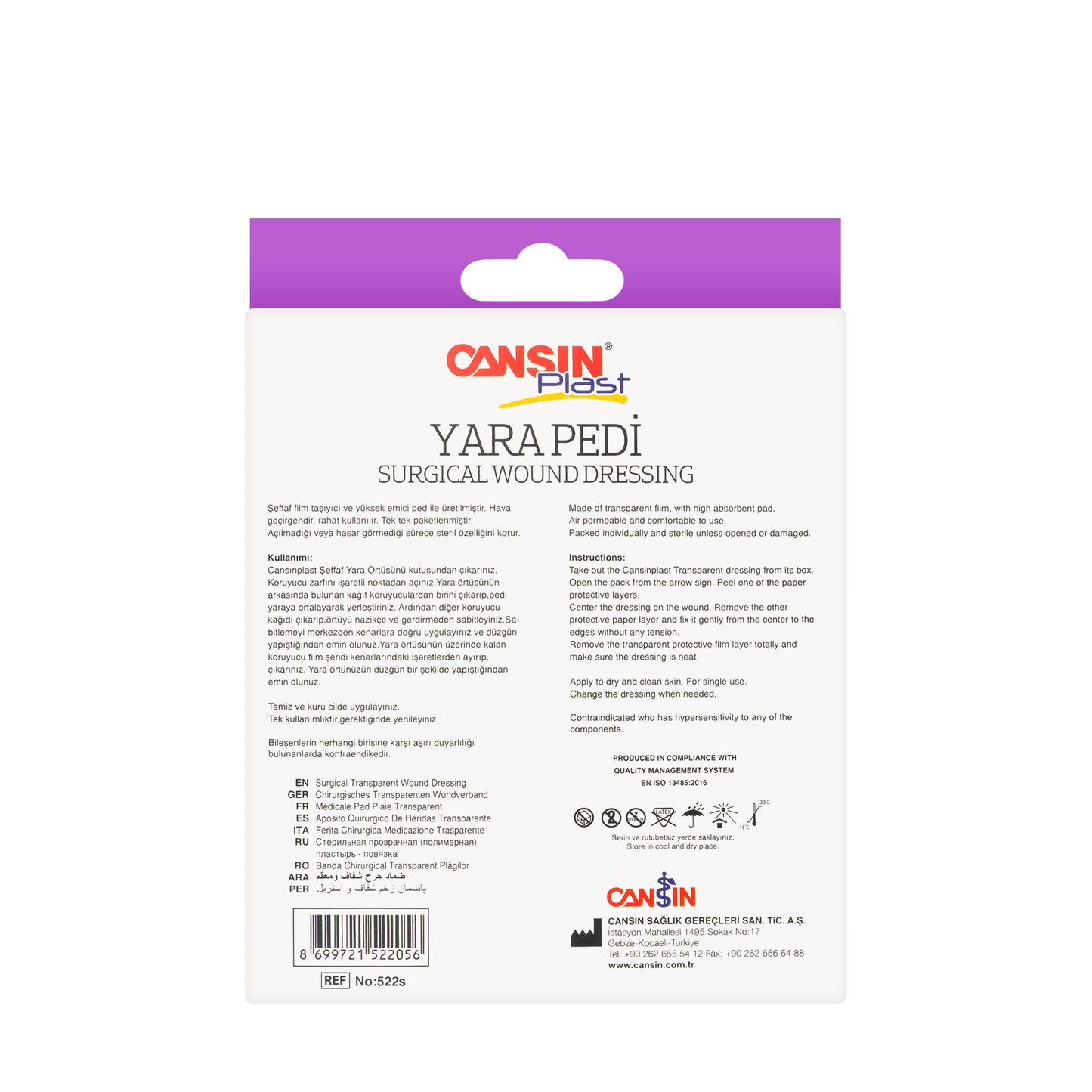 Cansinplast Wound Dressing 9x10 cm 5 Pieces