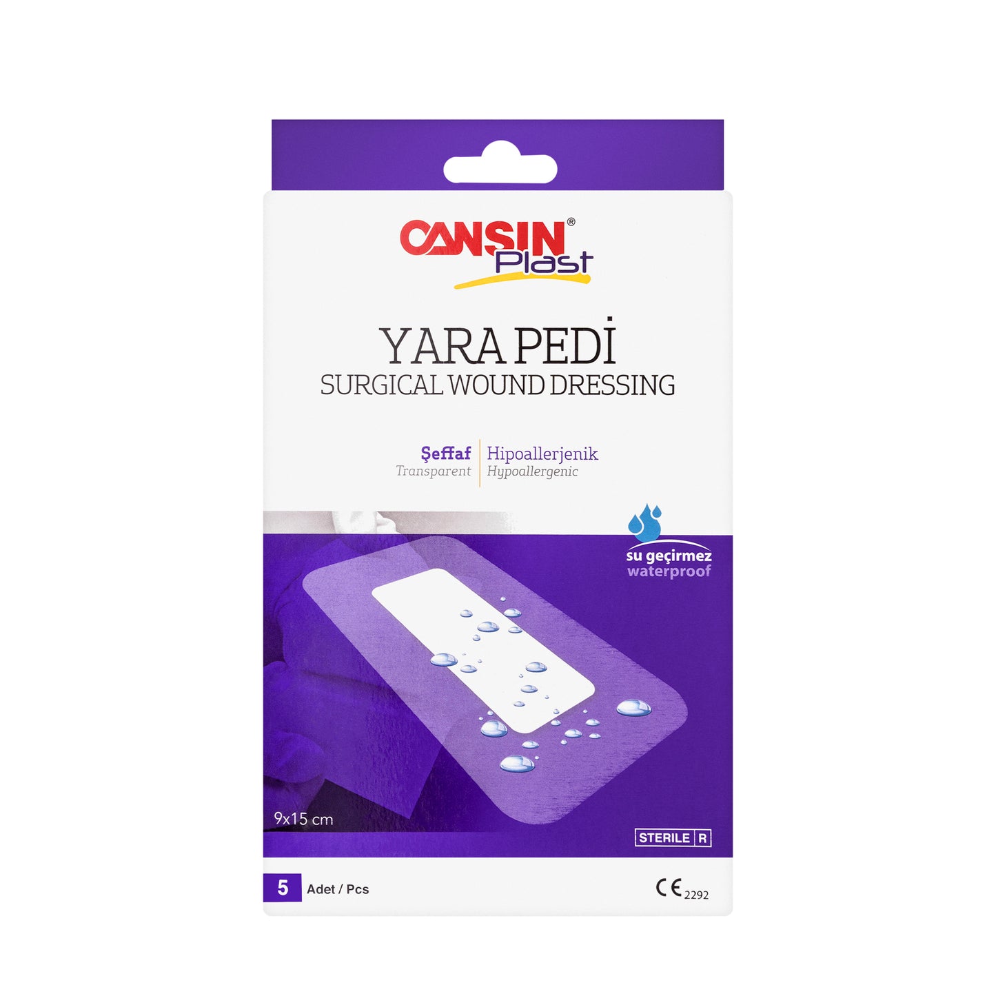 Cansinplast Wound Dressing 9x15 cm 5 Pieces