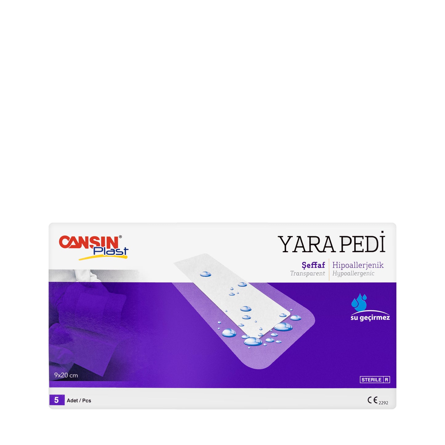 Cansinplast Wound Dressing 9x20 cm 5 Pieces