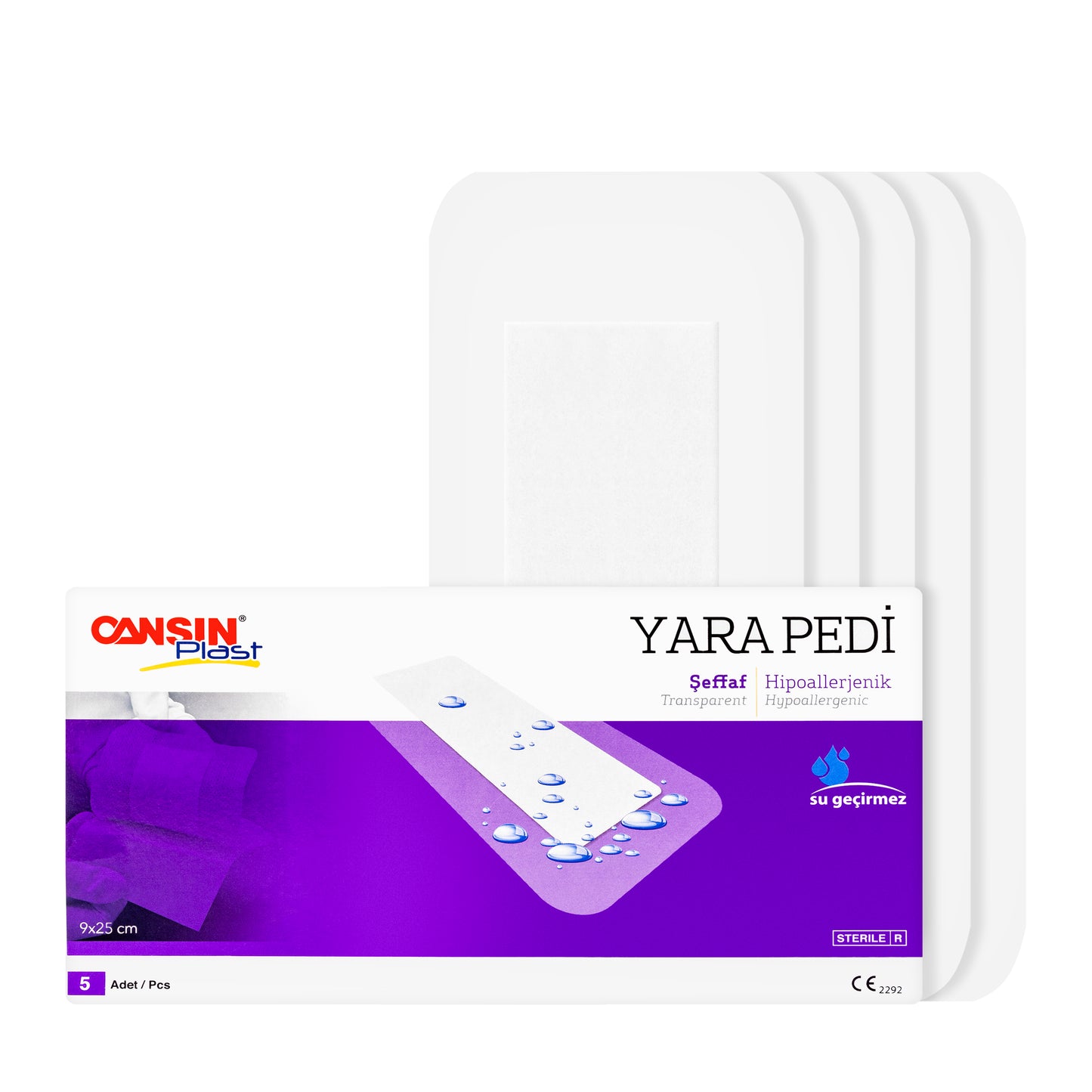 Cansinplast Wound Dressing 9x25 cm 5 Pieces