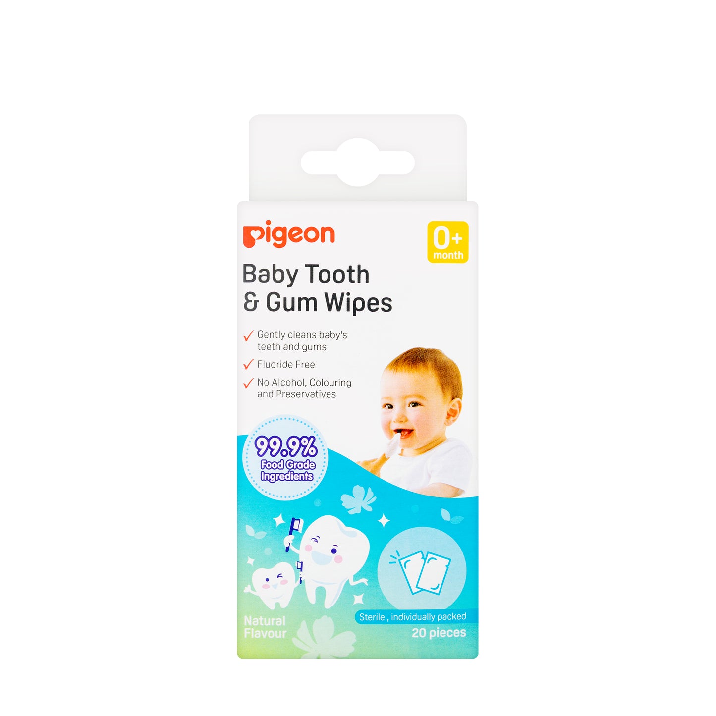Pigeon  Baby Tooth & Gum 20 Wipes Natural