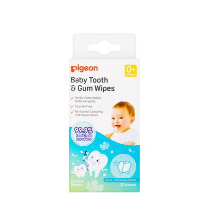 Pigeon  Baby Tooth & Gum 20 Wipes Natural