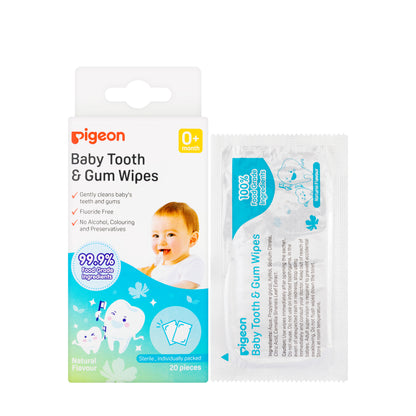Pigeon  Baby Tooth & Gum 20 Wipes Natural