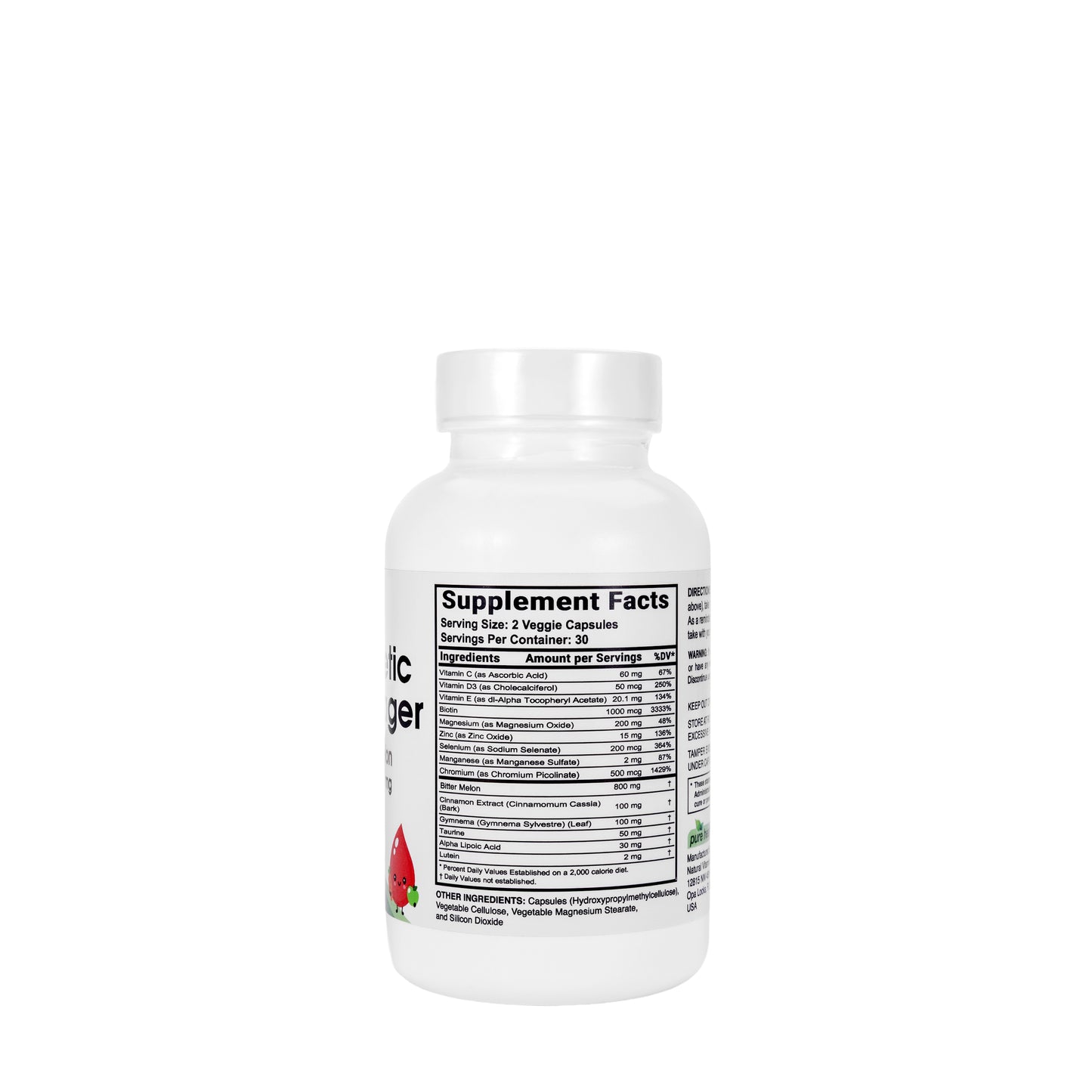 Pure HealthDiabetic Manager 800 mg 60 Capsules