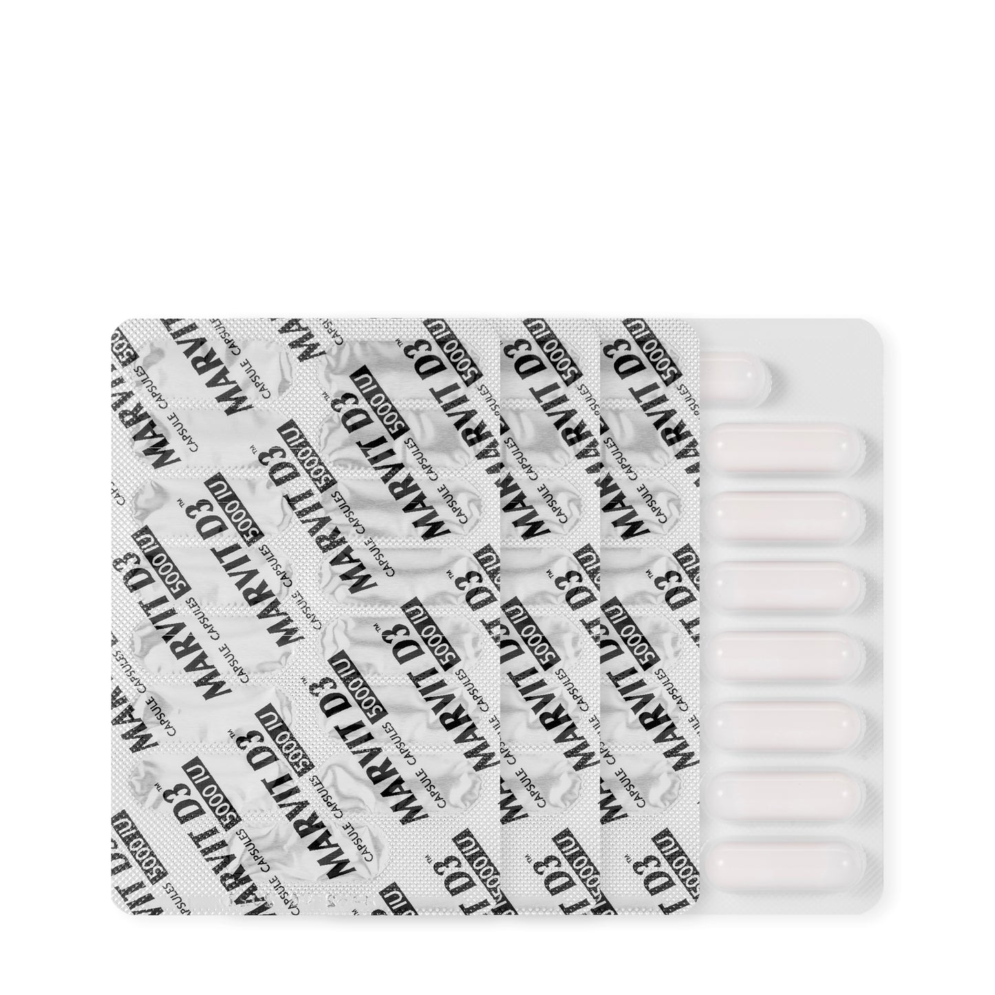 Marvit Vitamin D3 5000 IU 60 Capsules