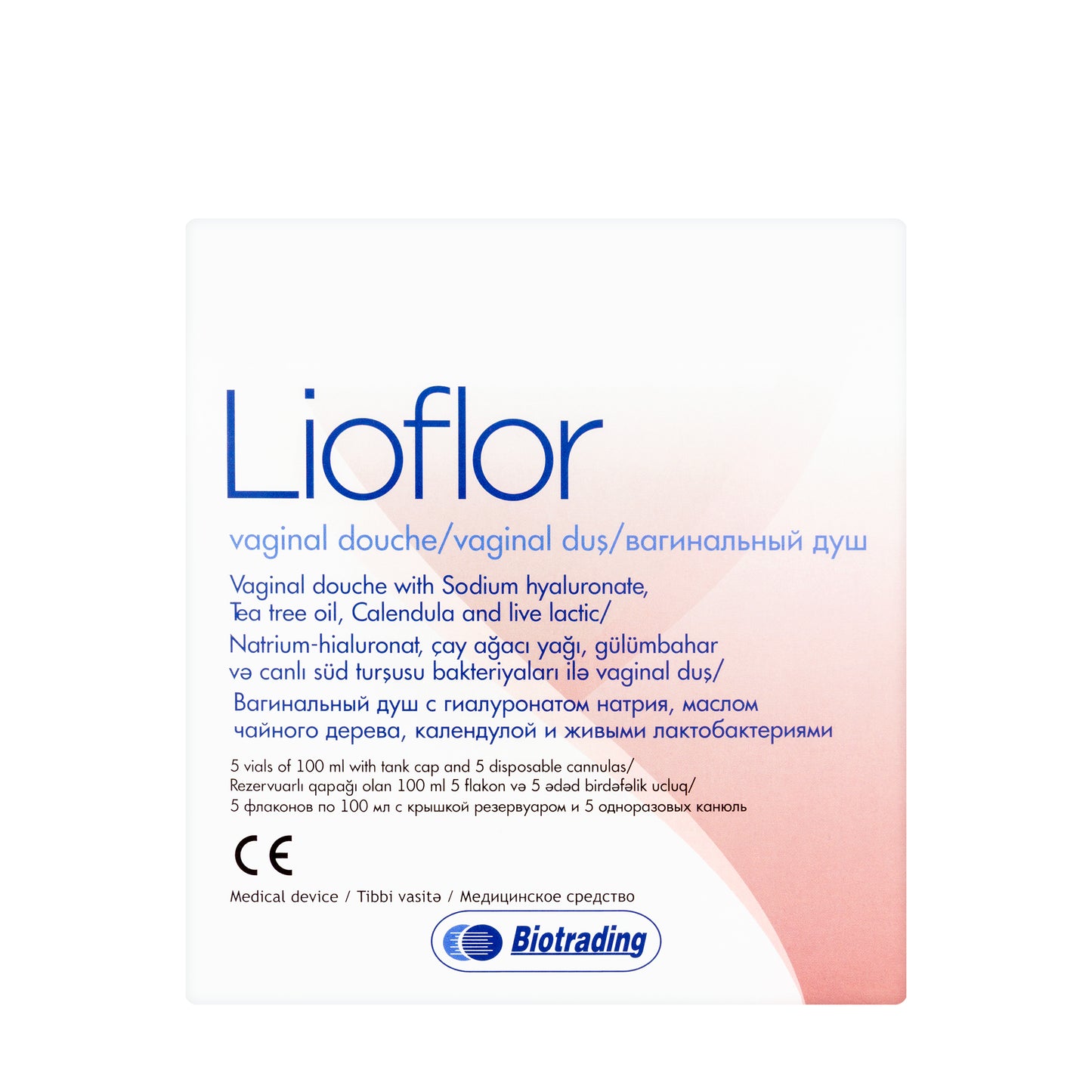 Lioflor Vaginal Douche Vials 5 x 100 ml