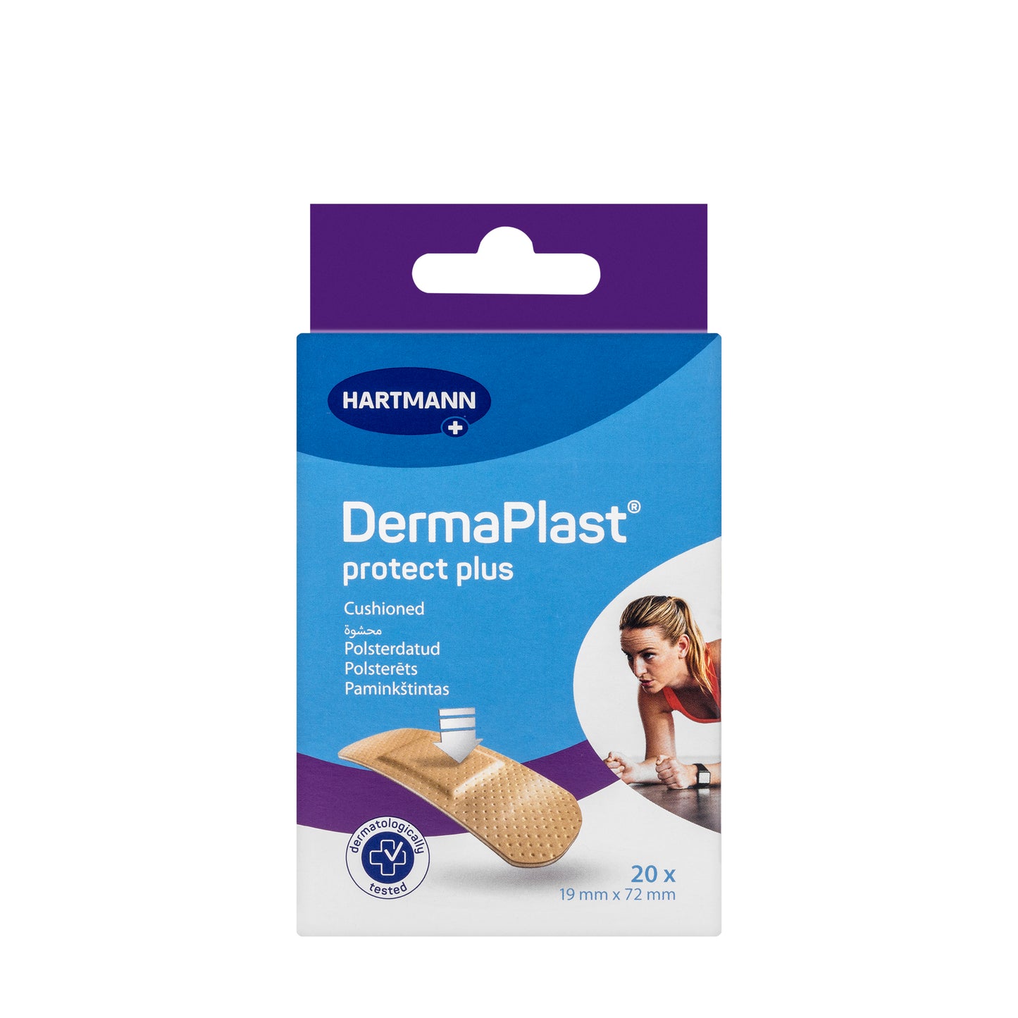 Hartmann Dermaplast Protect Plus 19x72 mm 20 Pieces