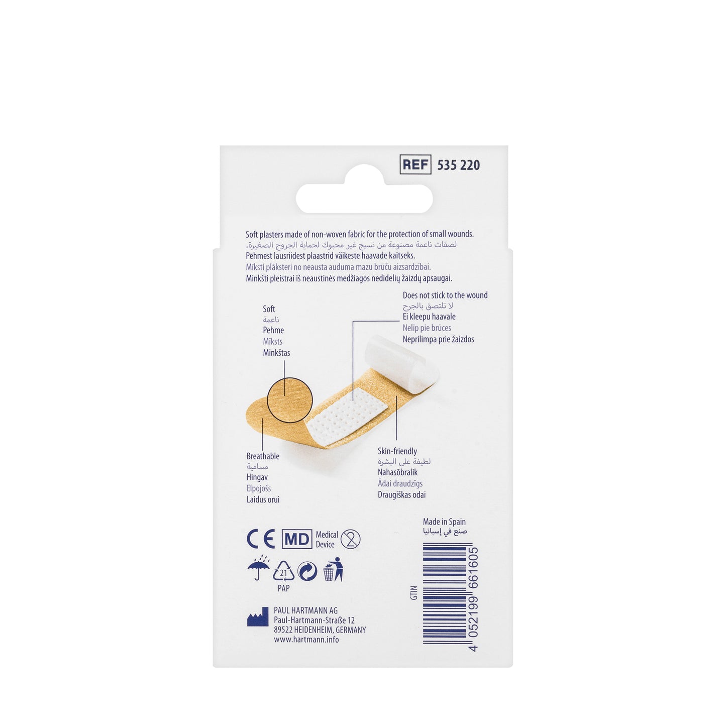 Hartmann Dermaplast Soft 19x72 mm 20 Pieces