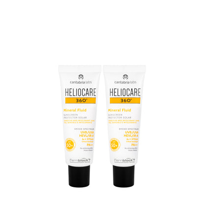 Heliocare SPF 50+ Mineral Fluid 50 ml 1+1 Offer
