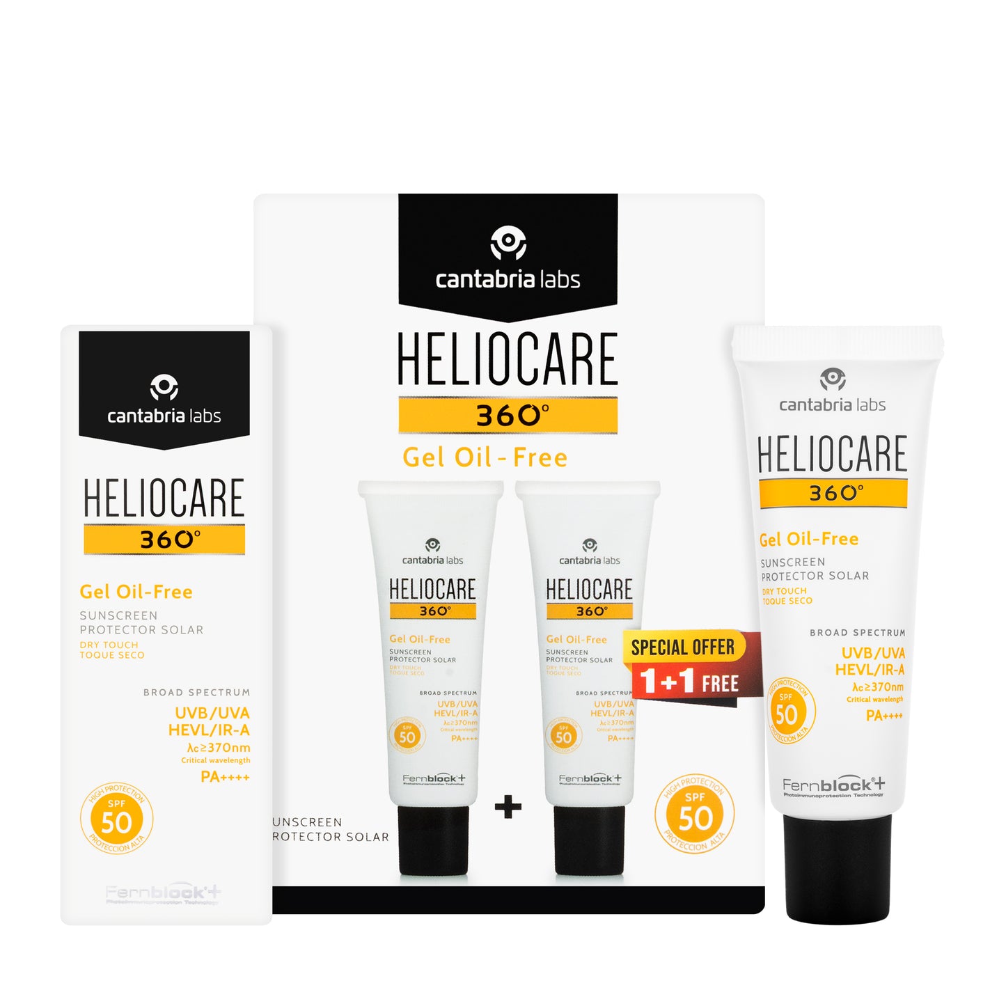 Heliocare SPF 50 Gel Oil Free 50 ml 1+1 Offer