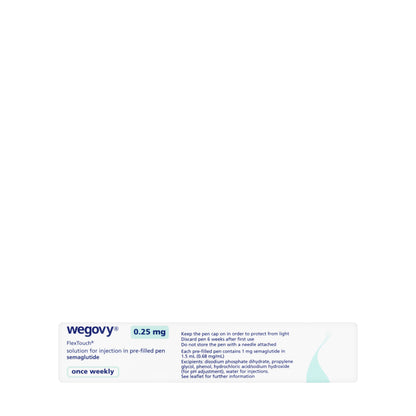 Wegovy 0.25 mg/0.5 ml Injection Pre-Filled Pen 1 Piece