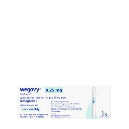 Wegovy 0.25 mg/0.5 ml Injection Pre-Filled Pen 1 Piece