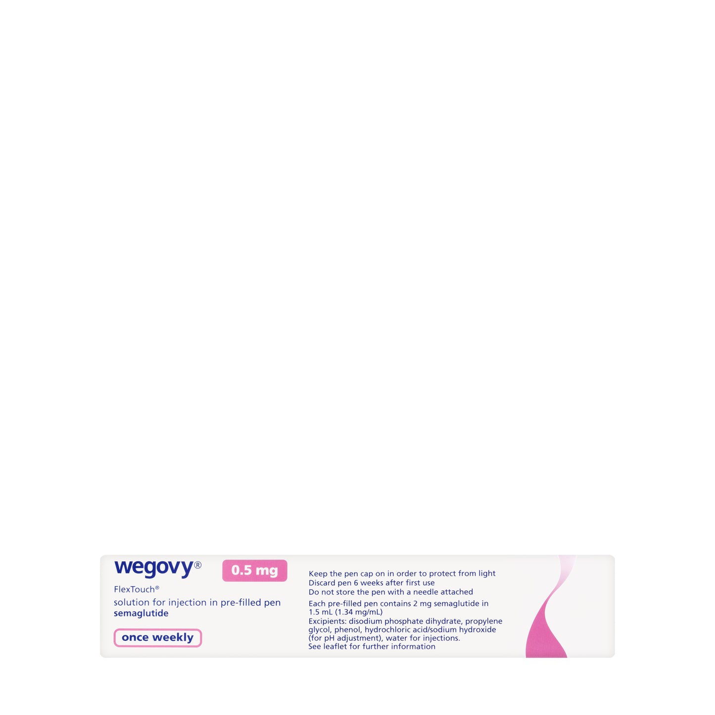 Wegovy 0.5 mg/0.5 ml Injection Pre-Filled Pen 1 Piece