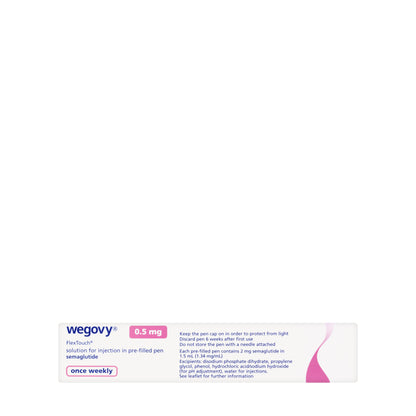 Wegovy 0.5 mg/0.5 ml Injection Pre-Filled Pen 1 Piece