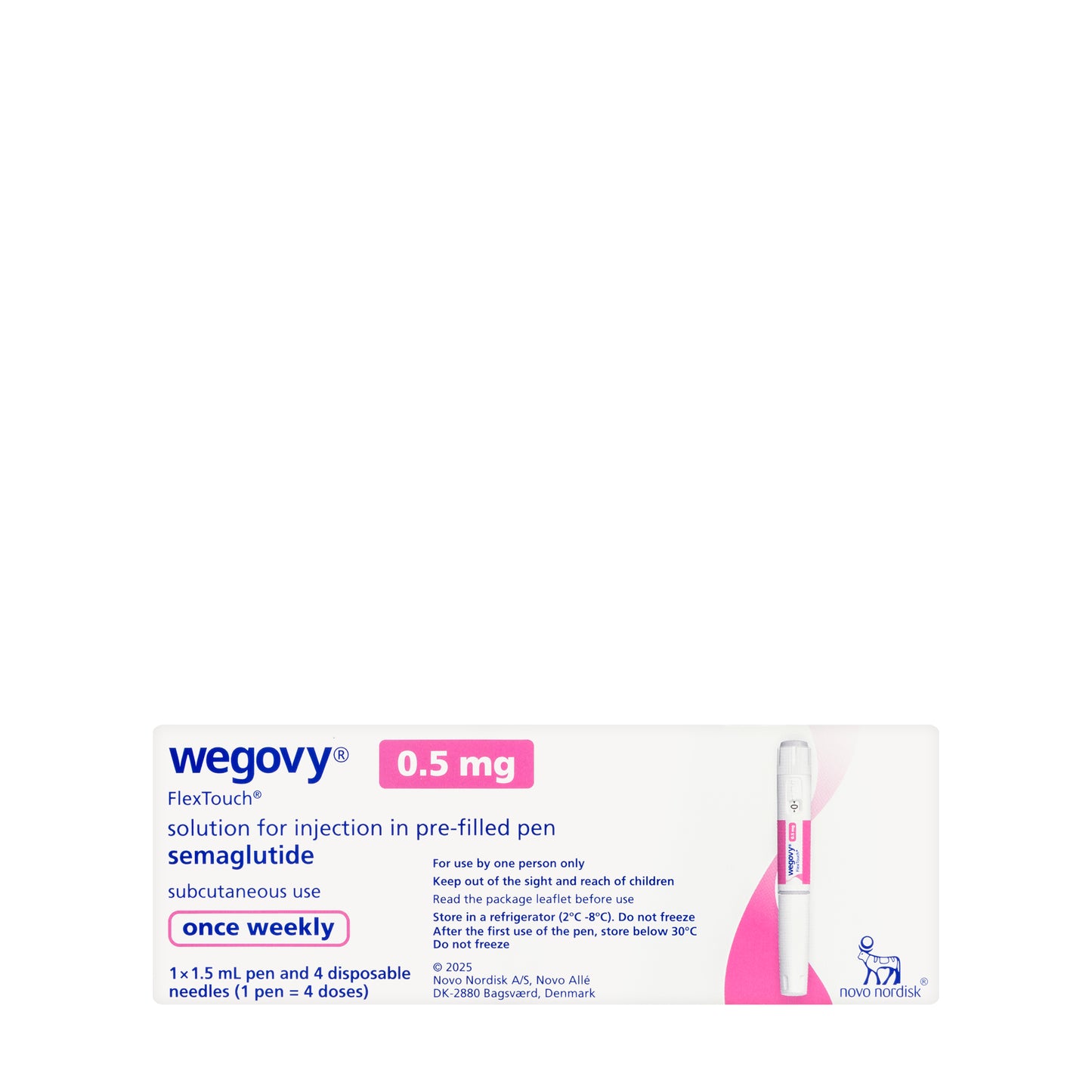 Wegovy 0.5 mg/0.5 ml Injection Pre-Filled Pen 1 Piece
