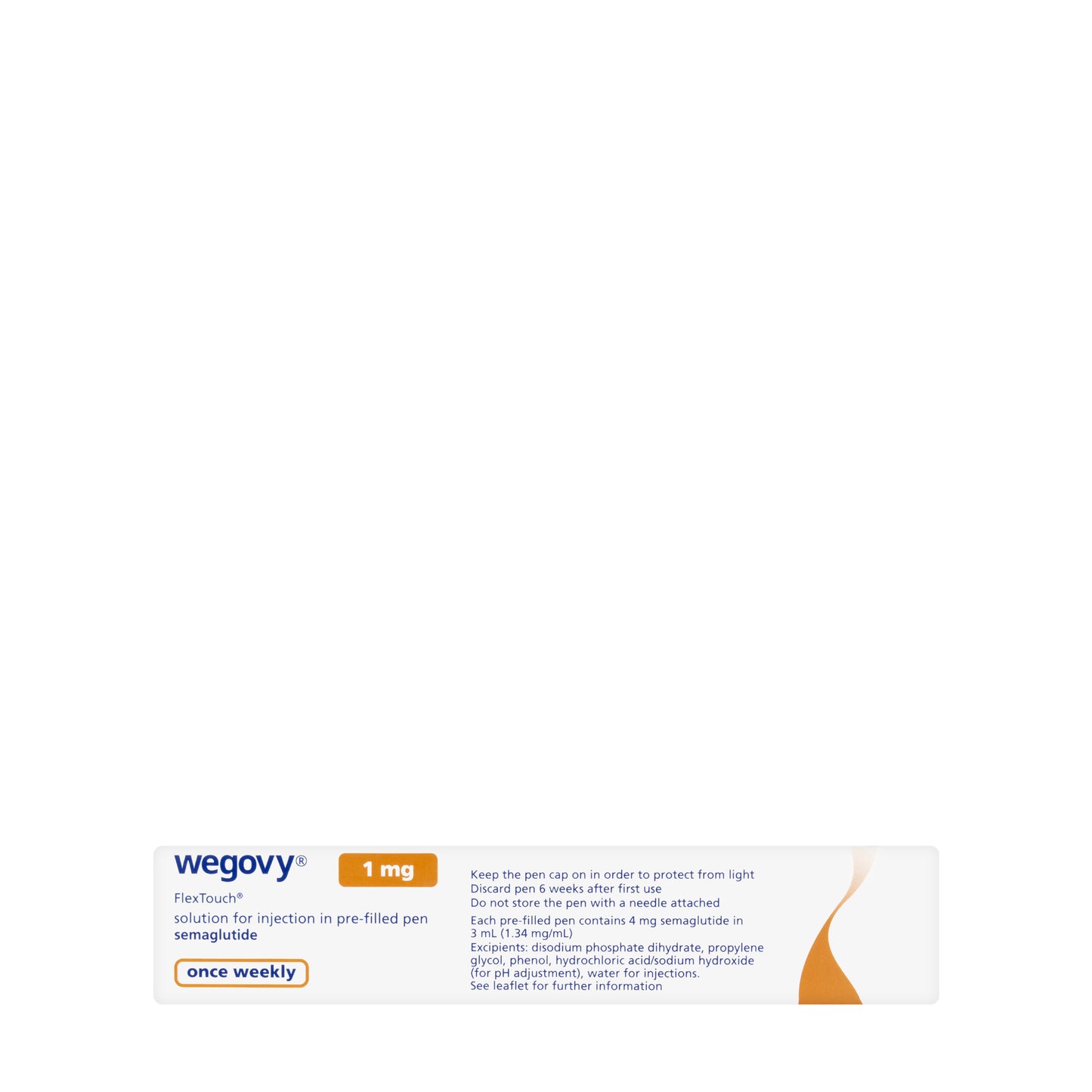 Wegovy 1 mg/0.5 ml Injection Pre-Filled Pen 1 Piece