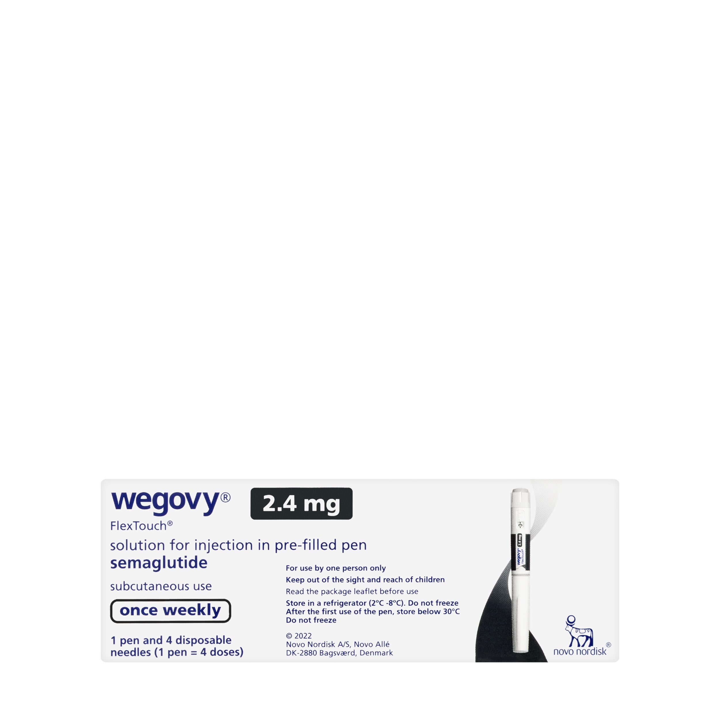 Wegovy 2.4 mg/0.75 ml Injection Pre-Filled Pen 1 Piece