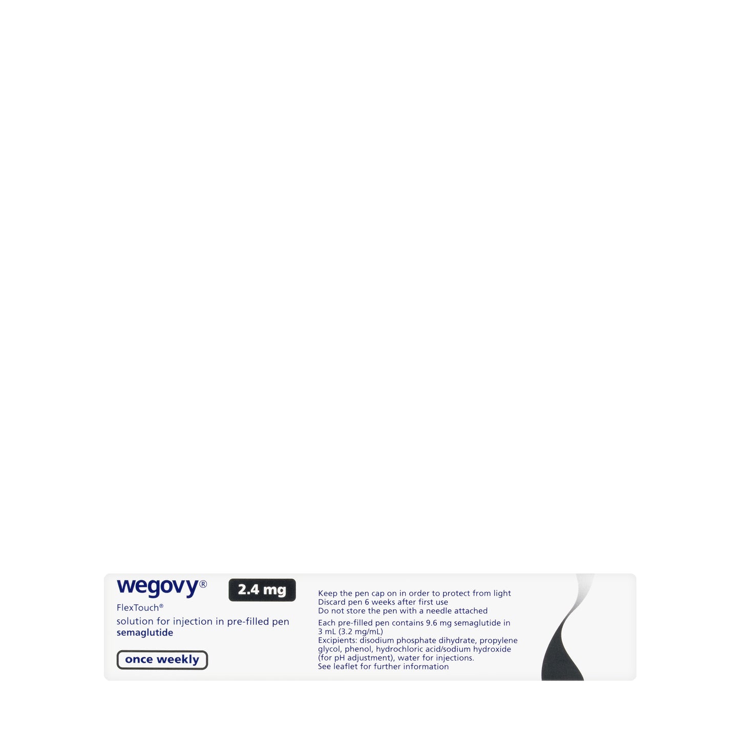 Wegovy 2.4 mg/0.75 ml Injection Pre-Filled Pen 1 Piece