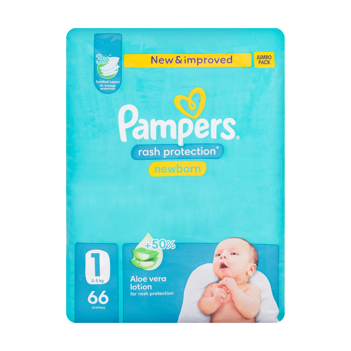 Pampers 1 New Rash Protection 66 Pieces