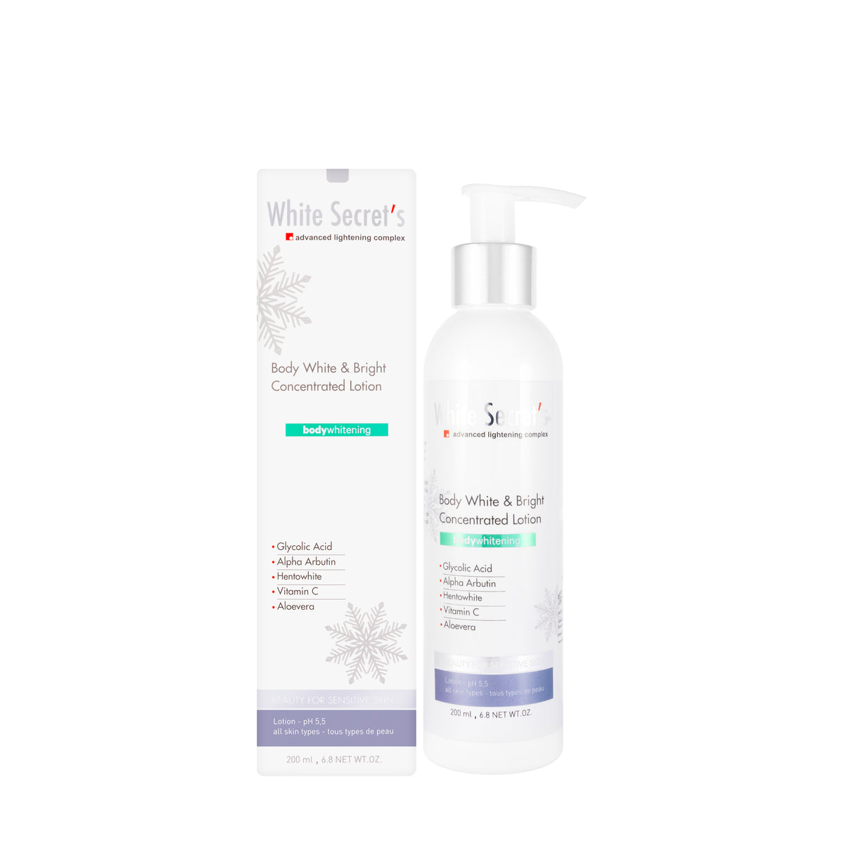 White Secrets Whitening & Brightening Concentrated Lotion 200 ml