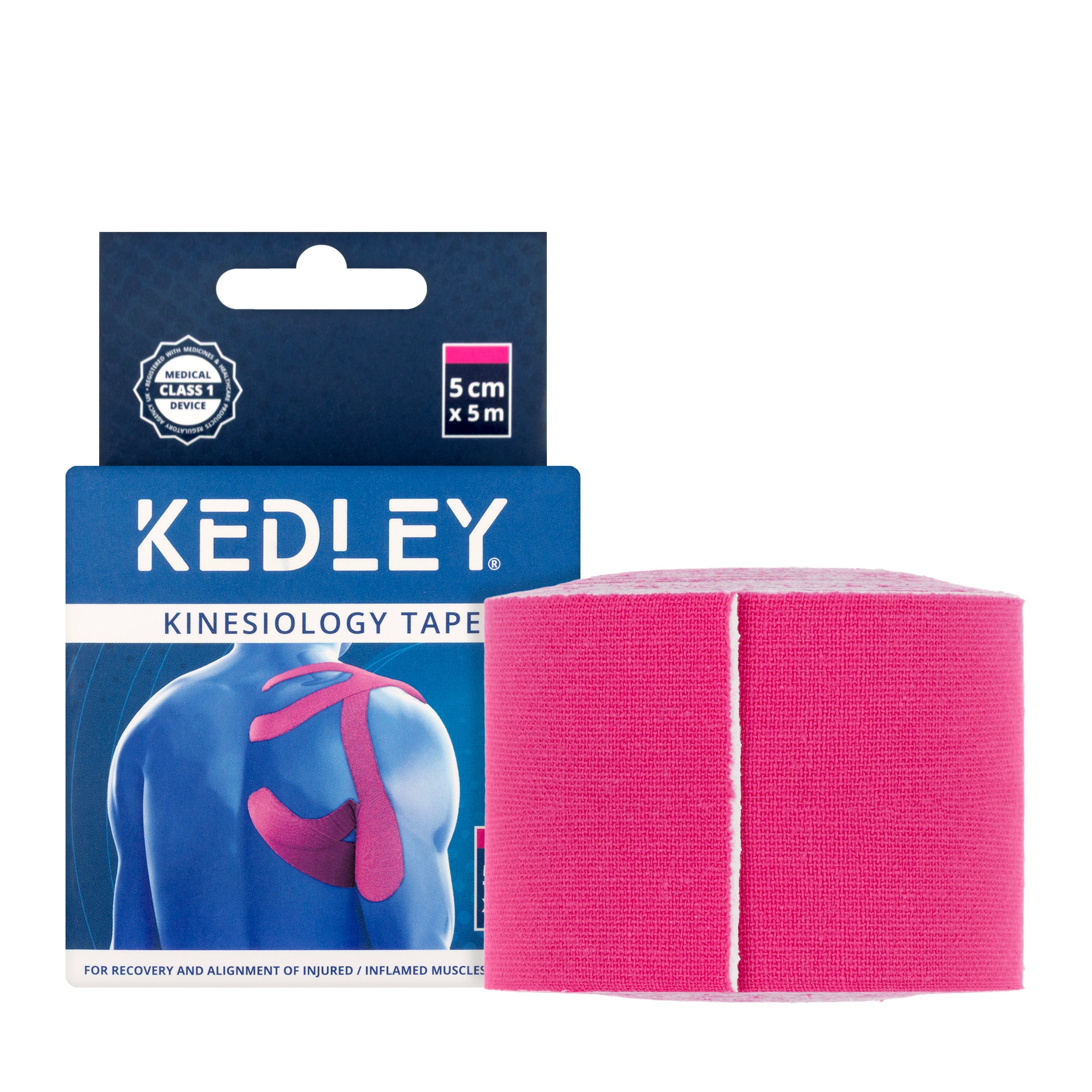Kedley Kinesiology Tape 5 cm x 5 m [Pink] KED031
