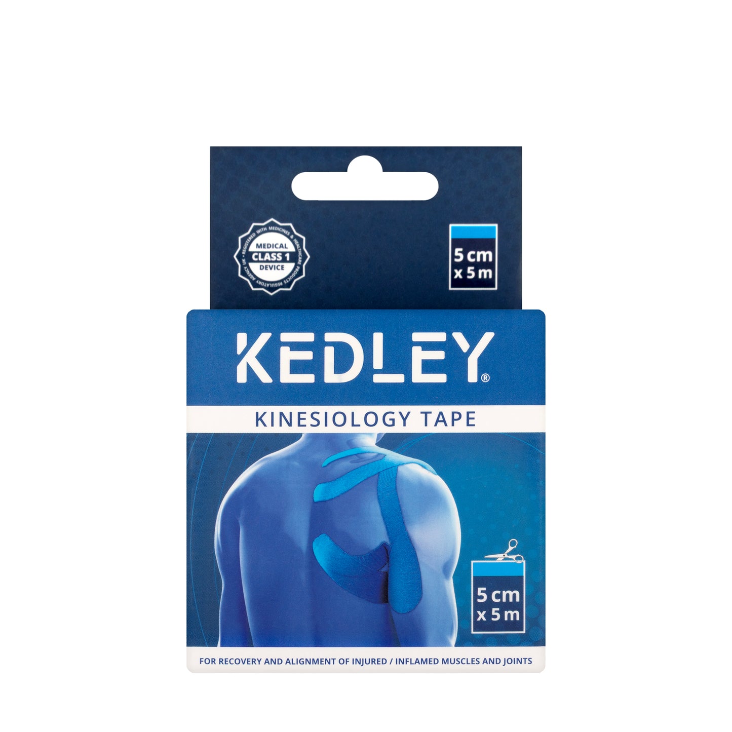 Kedley Kinesiology Tape 5 cm x 5 m [Blue] KED032