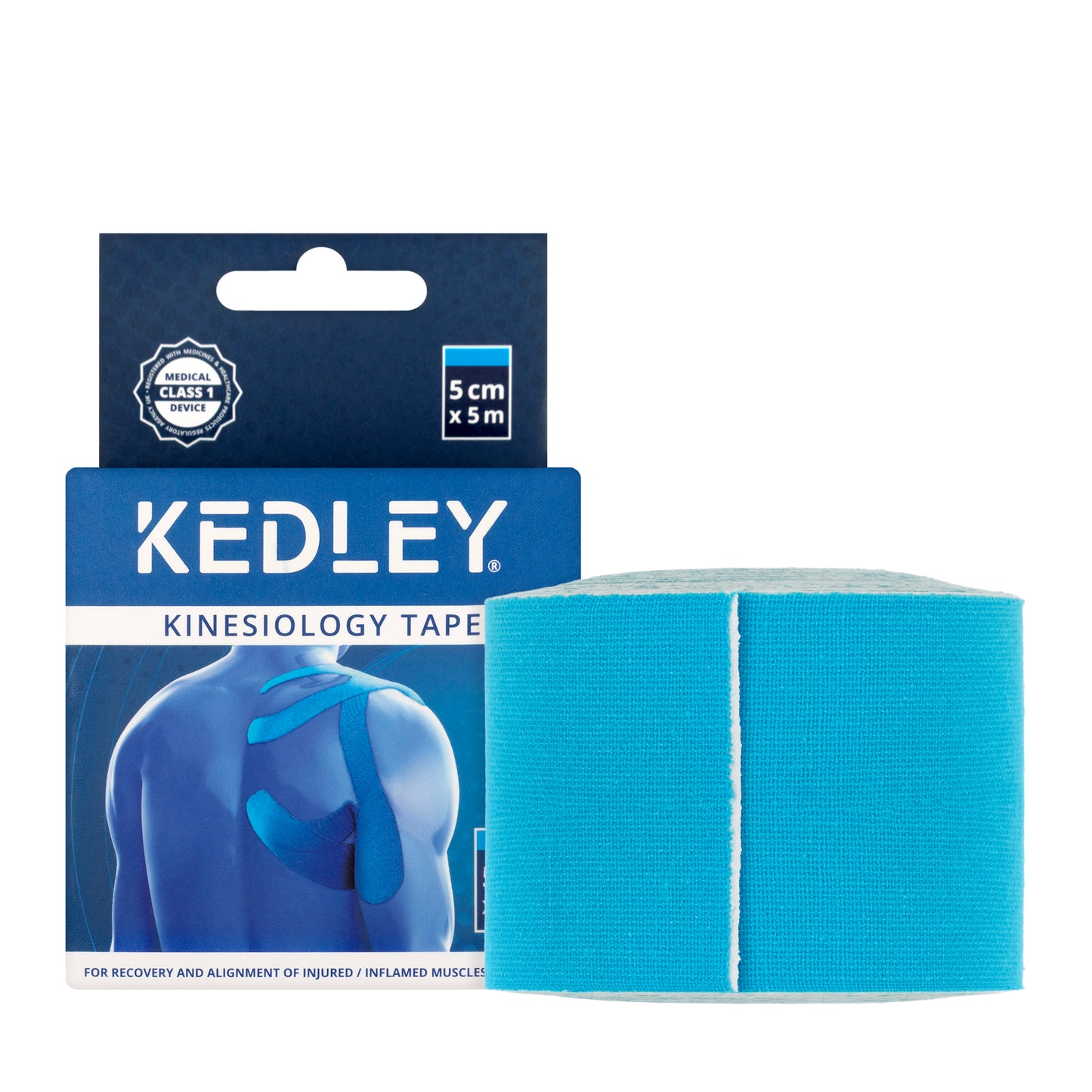 Kedley Kinesiology Tape 5 cm x 5 m [Blue] KED032