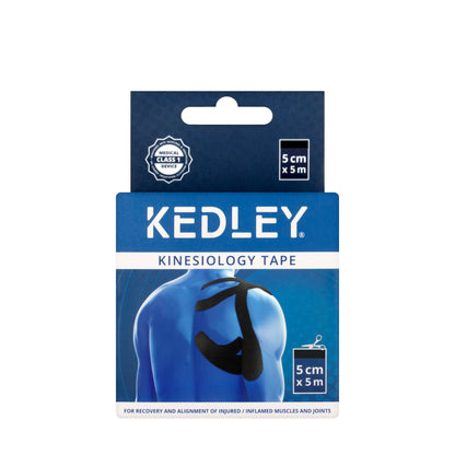 Kedley Kinesiology Tape 5 cm x 5 m [Black] KED033