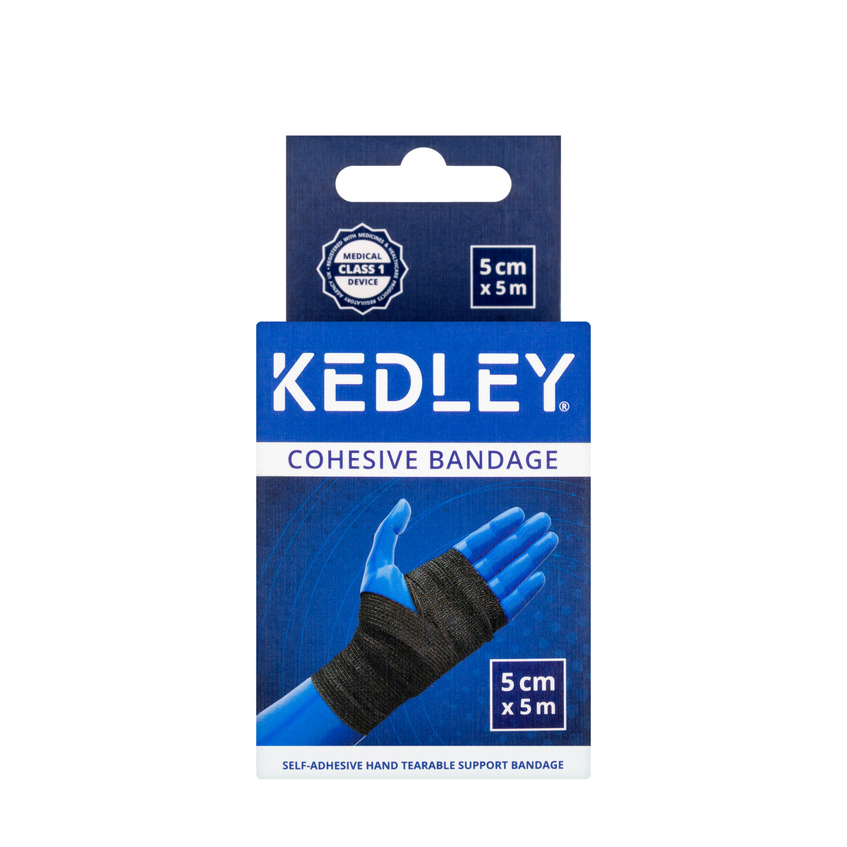 Kedley Cohesive Bandage 5 cm x 5 m [Black] KED036
