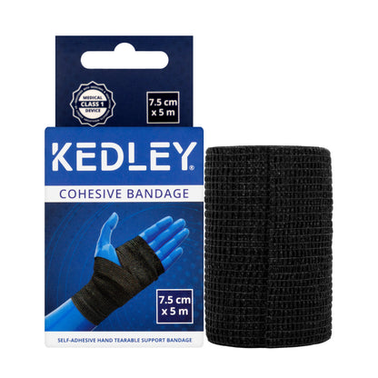 Kedley Cohesive Bandage 7.5 cm x 5 m [Black] KED037