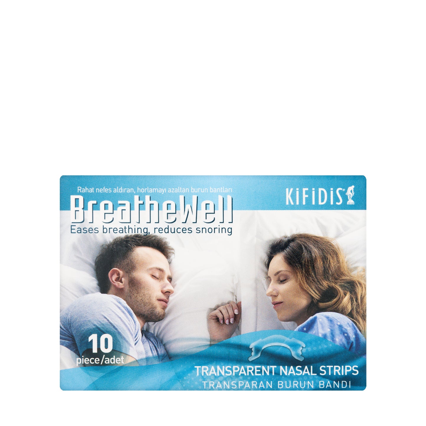 Kifidis Nasal Strips Transparent 10 Pieces